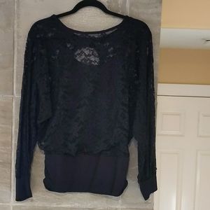 Venus Long Sleeve Lace Dolman Top